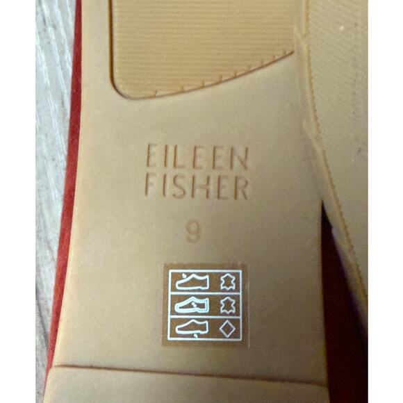 Eileen Fisher Una Hidden Wedge Ballet Flat in Red Cedar Size 9 - Picture 9 of 11